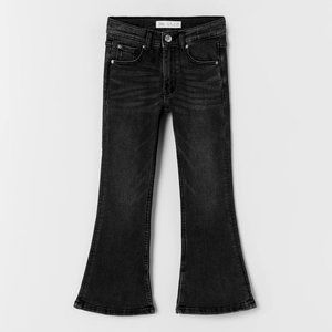 ZARA GIRL SEAMED FLARED JEANS